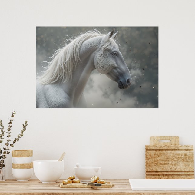 Póster Semental Blanco (Cocina)