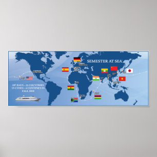 Póster Semestre en el poster 2018 de la caída del mar