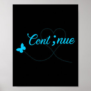 Póster Semicolo Continuación De Sensibilización Sobre El