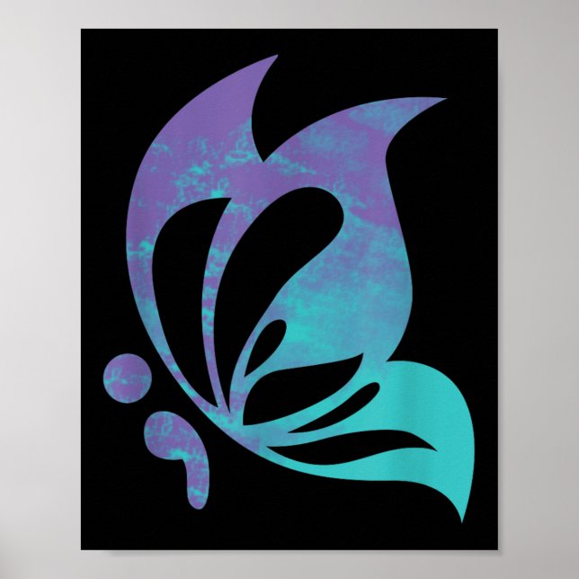 Póster Semicolon Butterfly Mental Suicide Prevention Awar (Frente)