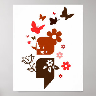Póster Semicolón de prevención de la toma de conciencia s