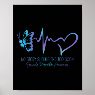 Póster Semicolón de sensibilización sobre prevención del 
