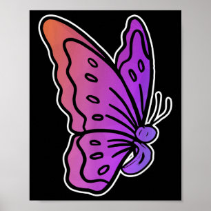 Póster Semicolón Mariposa Anti-suicidio Salud Mental Awa