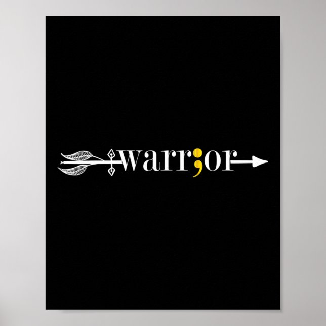 Póster Semicolón Mayo Conciencia sobre la salud mental Me (Frente)