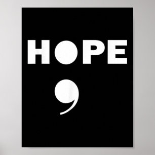 Póster Semicolón Sensibilización Sobre El Suicidio Para U