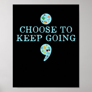 Póster Semicolon Suicide Prevention Awareness
