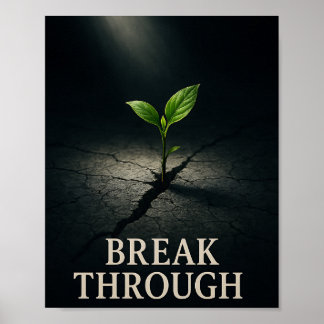 Póster Semilla Motivacional de Crecimiento de Plantas Rom