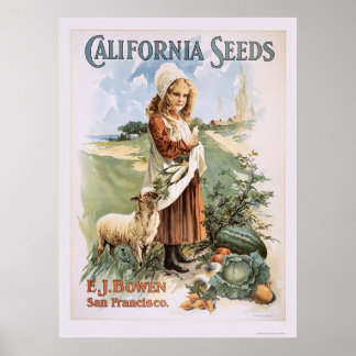 Póster Semillas de California