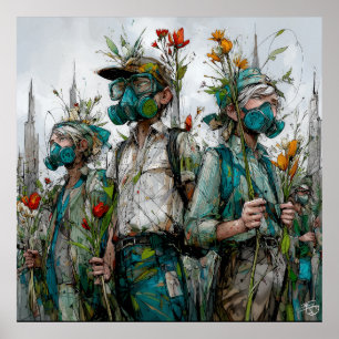 Póster Semillas de resistencia - Poster Solarpunk