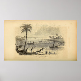 Póster Seminoles en el río St. Johns