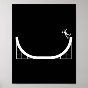 Póster Semitubo de skate - Semana de skateboarding alegre