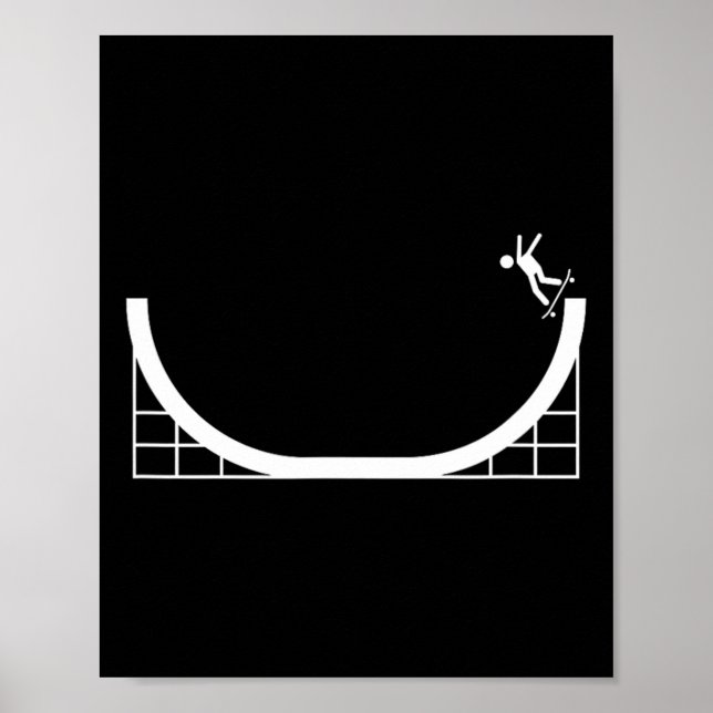 Póster Semitubo de skate - Semana de skateboarding alegre (Frente)