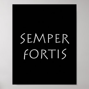 Póster Semper fortis