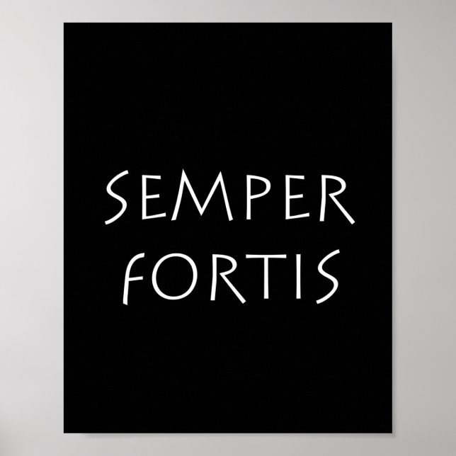 Póster Semper fortis (Frente)