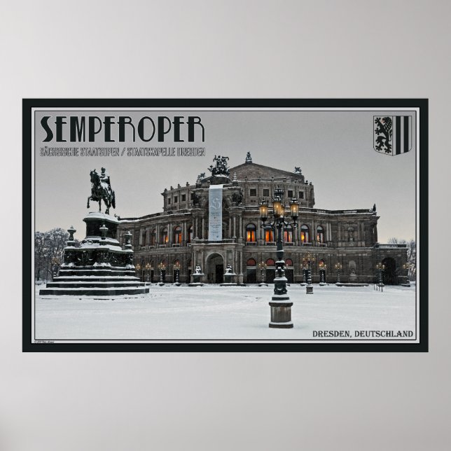 Póster Semperoper - Ópera de Dresden (Frente)