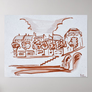 Póster Sena a Samaritaine París, Francia