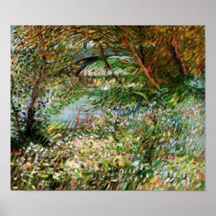 Póster Sena, Pont de Clichy en primavera, Bella Artes Van