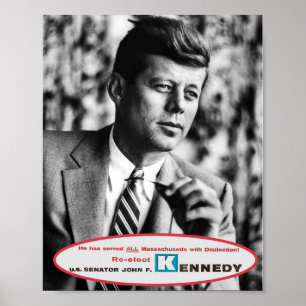 Póster Senador John F. Kennedy 1958