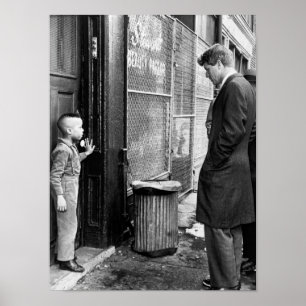 Póster Senador Robert Kennedy hablando sobre educación