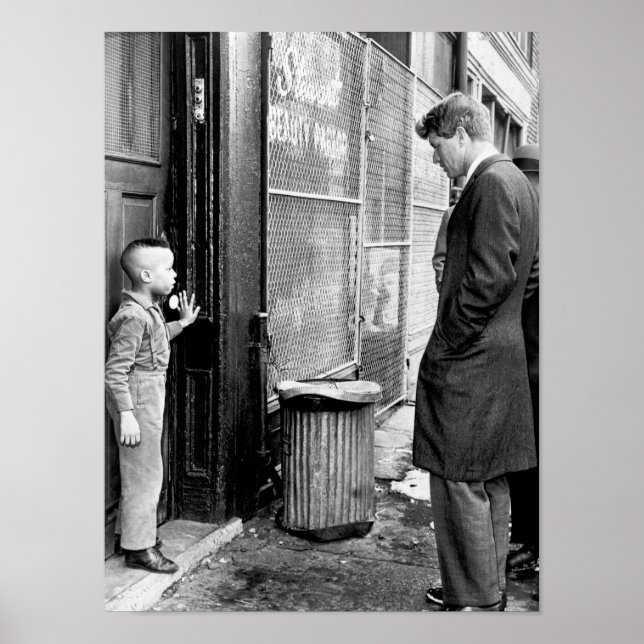 Póster Senador Robert Kennedy hablando sobre educación (Frente)