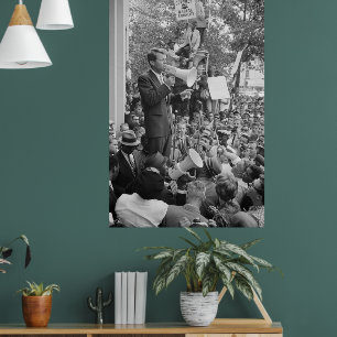 Póster Senador Robert Kennedy haciendo campaña para Presi