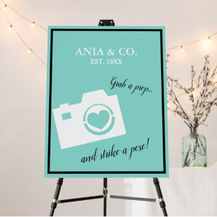 Póster Señalización de Props para Fotomatón de NOVIA para