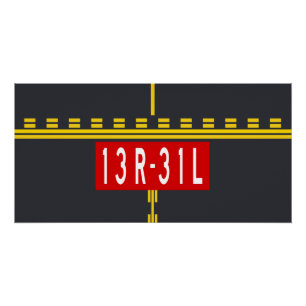 Póster Señalización de punto de espera 13R-31L