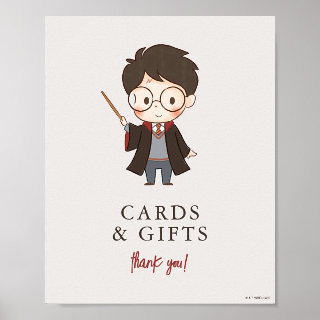 Póster Sencilla Fiesta de Bebé de Harry Potter (Frente)