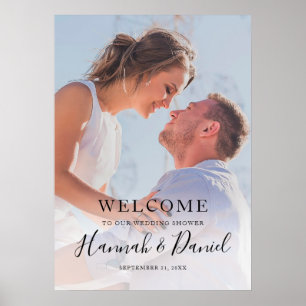 Póster Sencilla y moderna escritura de fotos Parejas de d