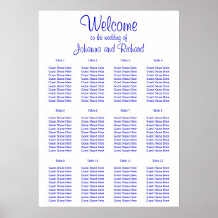 Póster Sencillas y esenciales, sillas azules