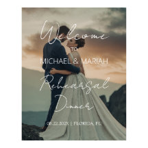 Sencillo Elegante La Noche Antes Cena de Ensayo 