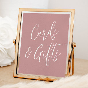 Póster Sencillo guión de polvorientas tarjetas y regalos