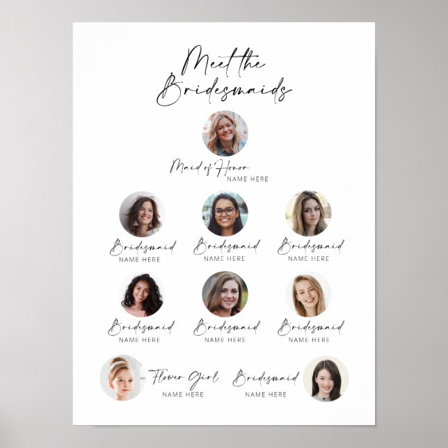 Póster Sencillo Y Elegante Encuentro Con Las Novias (Frente)