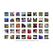 Sencillo y moderno Collage de memoria de 40 fotos 