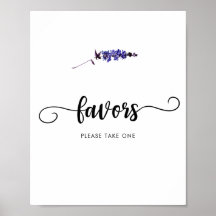 Sencillos favores de flores silvestres POR FAVOR T