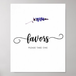 Póster Sencillos favores de flores silvestres POR FAVOR T