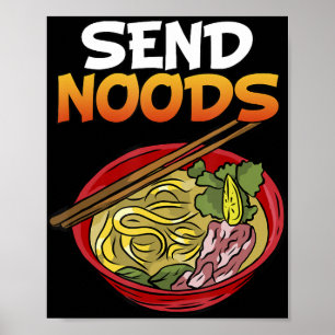 Póster Send Noods Kakashi Bowl Ramen Japan Ahegao Anime J