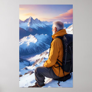Póster Senderismo al aire libre Escape de la naturaleza d