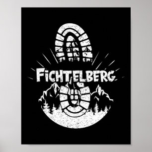 Póster Senderismo En Fichtelberg Alemania