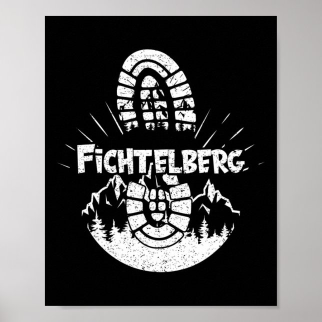 Póster Senderismo En Fichtelberg Alemania (Frente)