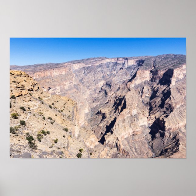 Póster Senderismo en Jebel Shams (Frente)