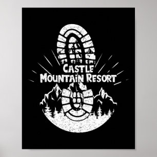 Póster Senderismo En La Montaña Del Castillo Resort Esquí