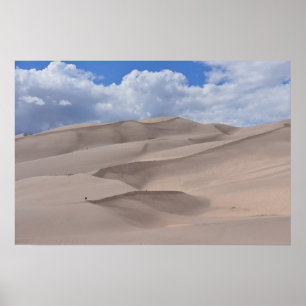 Póster Senderismo en las Grandes Dunas de Arena, Colorado