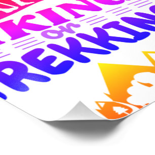 Póster Senderismo o senderismo