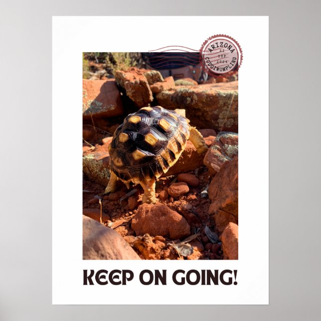 Póster Senderismo por Baby Sulcata en Sedona Red Roca Ari (Frente)