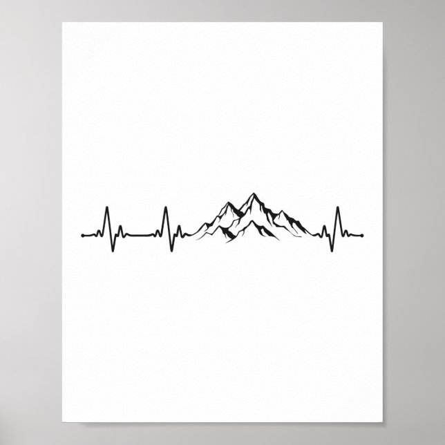 Póster Senderismo por el latido del corazón de las montañ (Frente)