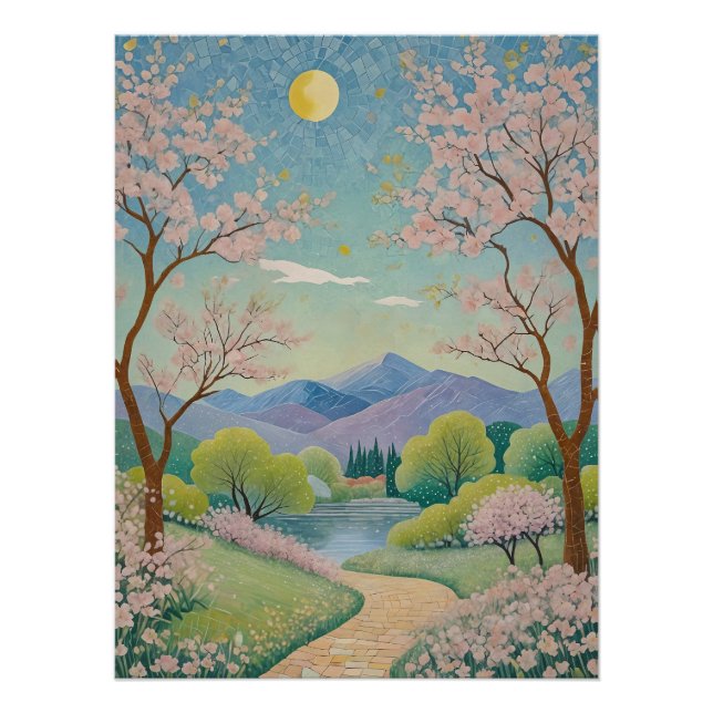 Póster Sendero Celestial de la Primavera (Anverso)