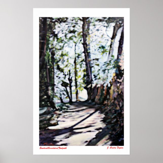 Póster Sendero/Corredoira/Footpath (Frente)