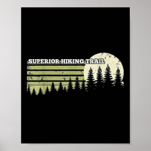 Póster Sendero de excursión superior Naturaleza al aire l