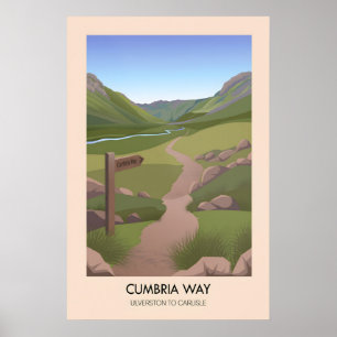 Póster Sendero de Gran Recorrido Cumbria Way Viajes